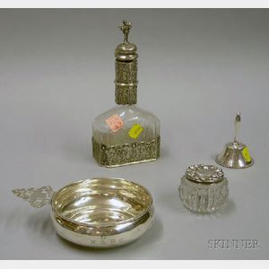 Four Small Sterling Silver and Sterling Silver-mounted Tablewares