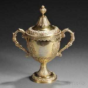 George IV Irish Sterling Silver Gilt Cup and Cover