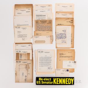 Large Collection of Correspondence Between Richard S. Kelley and Others Regarding John F. Kennedy Activities and Campaign Ephemera, 195
