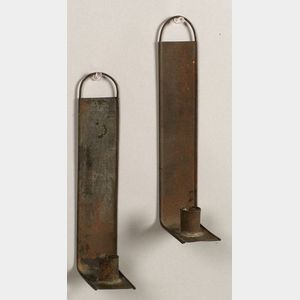 Two Shaker Tin Candle Sconces