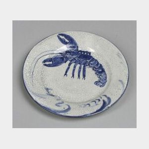 Dedham Pottery Lobster Bread and Butter Plate
