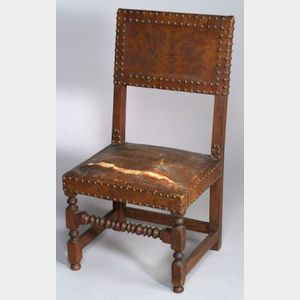 Rare Low-back Red Oak and Maple Chair