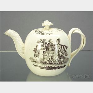 Wedgwood Queen's Ware Teapot and Cover