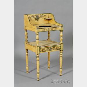 Classical Yellow Paint-decorated Chamberstand