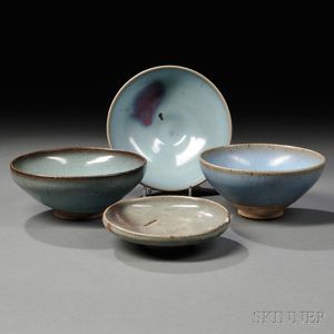 Four Jun Ware-style Items