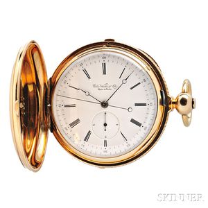 Giles Wales & Co. Independent 1/4 Second 18kt Gold Chronograph Watch