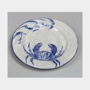 Dedham Pottery Crab Bread and Butter Plate
