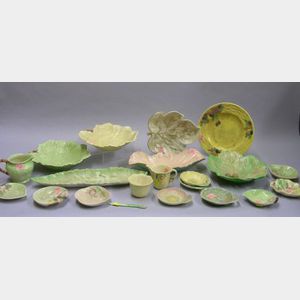 Twenty Pieces of Assorted Carlton Ware Leaf-form Tableware.