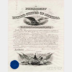 Roosevelt, Theodore (1857-1919) Military Appointment Signed, 20 February 1903.