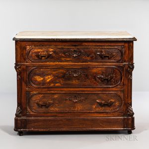 Victorian Mahogany Marble-top Dresser
