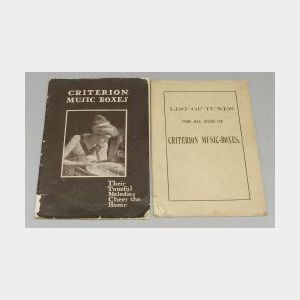 Two Criterion/Otto &Sons Disc Musical Box Publications