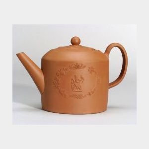 Staffordshire Redware Teapot and Cover