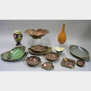 Fourteen Pieces of Assorted Carlton Ware Lustre Glazed and Decorated Table Items.