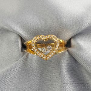 18kt Gold "Happy Diamond" Ring, Chopard
