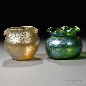 Two Loetz Papillon Vases