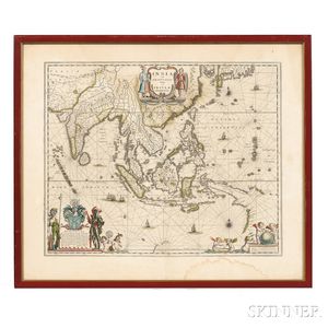 India, China, Southeast Asia. Willem Janszoon Blaeu (1571-1638) India quae Orientalis dicitur, et Insulae Adiacentes.