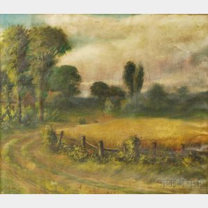 Edwin Porter (American, 19th/20th Century) Field Landscape