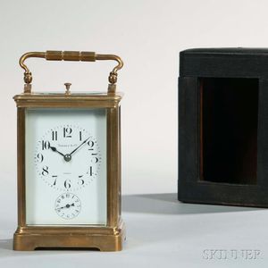Couaillet Freres Hour-repeating Carriage Clock for Tiffany