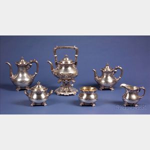 Six Piece Gorham Sterling Tea and Coffee Service