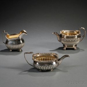 Three George III Sterling Silver Creamers