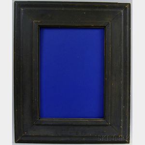 American School, 19th/20th Century Black-painted Picture Frame.