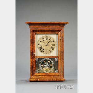 Mahogany Shelf Clock Attributed to E.C. Brewster