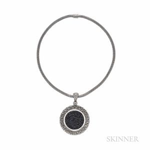 John Hardy Sterling Silver Gem-set Pendant Necklace