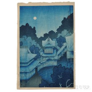 Kawase Hasui (1883-1957),Mountain Temple in Sendai