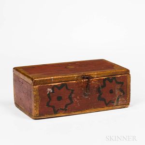 Red- and Yellow-painted Box