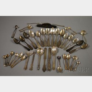 Group of Mostly Silver Flatware