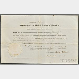 Fillmore, Millard (1800-1874) Document Signed, 27 August 1850.