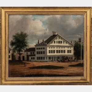 Samuel Lancaster Gerry (Massachusetts, 1813-1891) Painting of a Tavern in Ashburnham, Massachusetts