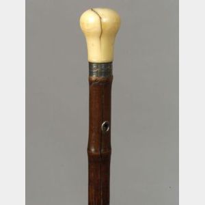 Lady&#39;s Ivory Topped Dagger Cane
