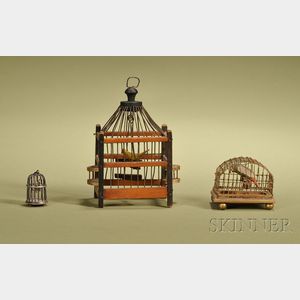 Three Miniature Birdcages