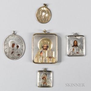 Five Small Russian Icons