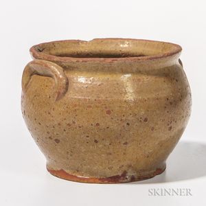 Small Glazed Redware Pot