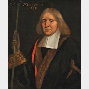 Attributed to John Riley (British, 1646-1691) Portrait of a man, purportedly John Bunyan