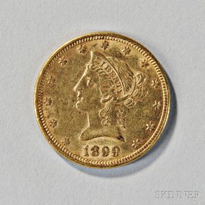 1899 Liberty Head Ten Dollar Gold Coin