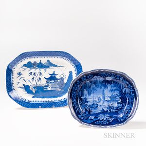 Two Blue Transfer Platters