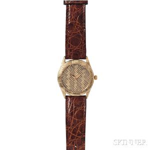 Gentleman's 18kt Gold "Woven Bedeg" Wristwatch, John Hardy