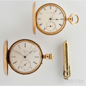 Two Gold Hunter Case Watches