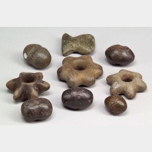 Nine Pre-Columbian Items