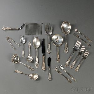 Wallace Rose Point Sterling Silver Flatware Service