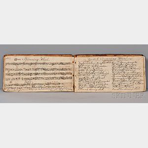 Manuscript on Paper, New England, Tunes and Songs with Music, c. 1785.