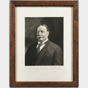 Taft, William Howard (1857-1930) Signed Portrait.