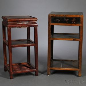 Two Wood Stands