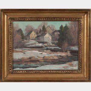Bernard Corey (American, 1914-2000) Winter Landscape