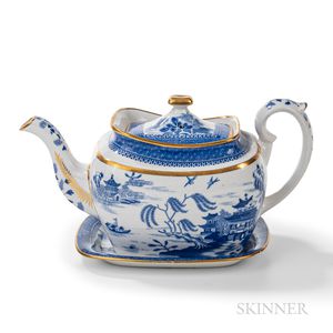 Spode Mandarin II Pattern Teapot with Stand