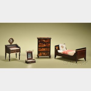 Four Pieces of Early Waltershausen Bedroom Furniture
