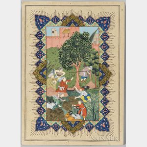 Mughal-style Miniature Painting